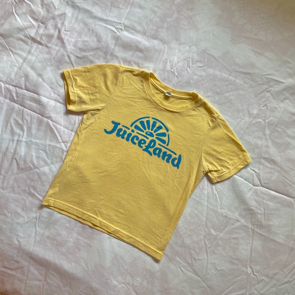 Vintage Yellow Crop Top